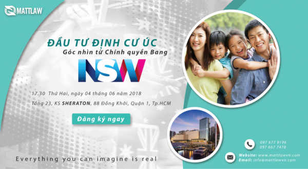 Hội thảo “Đầu tư định cư Úc-Góc nhìn từ chính quyền bang NSW”