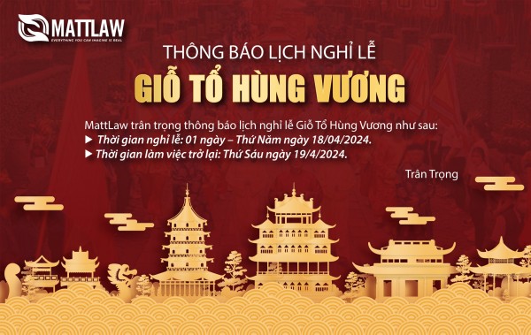 THÔNG BÁO LỊCH NGHỈ LỄ GIỖ TỔ HÙNG VƯƠNG 2024